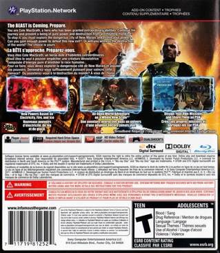 inFAMOUS 2 - Sony PlayStation 3 (PS3) (Sony Computer Entertainment - 1) video game collectible [Barcode 711719812524] - Main Image 2