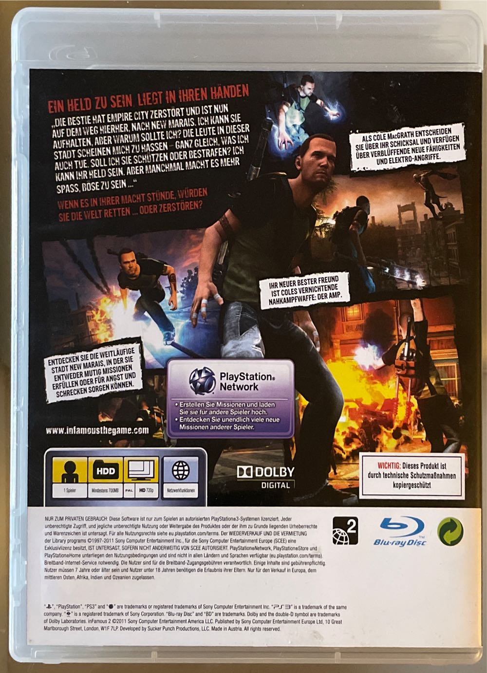 inFAMOUS 2 - Sony PlayStation 3 (PS3) (1) video game collectible - Main Image 2