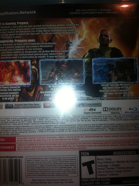 inFAMOUS 2 - Sony PlayStation 3 (PS3) video game collectible - Main Image 2