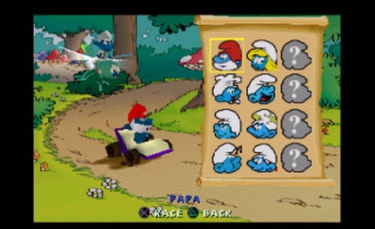 Smurf Racer - Sony PlayStation (Infogrames - 1-2) video game collectible - Main Image 3