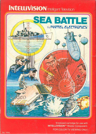 Sea Battle - Intellivision video game collectible - Main Image 1