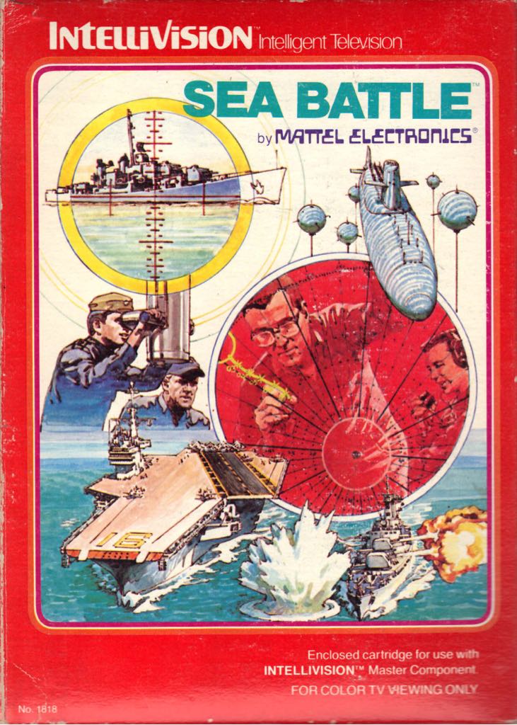 Sea Battle - Intellivision (Mattel Electronics) video game collectible - Main Image 1
