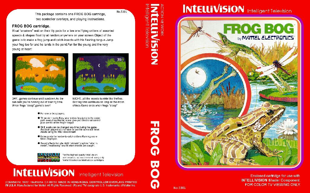 Frog Bog - Intellivision (Mattel Electronics) video game collectible - Main Image 2