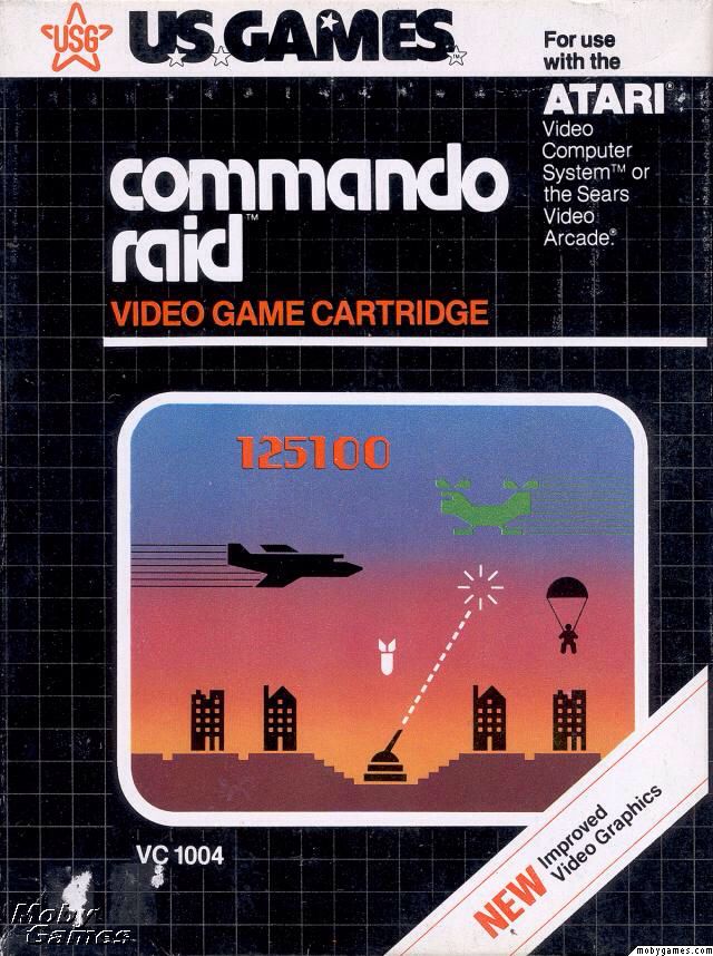 Commando Raid - Atari 2600 video game collectible - Main Image 1