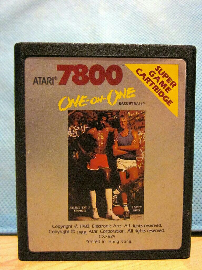 One-on-One Basketball - Atari 7800 (Atari Corp.) video game collectible - Main Image 2