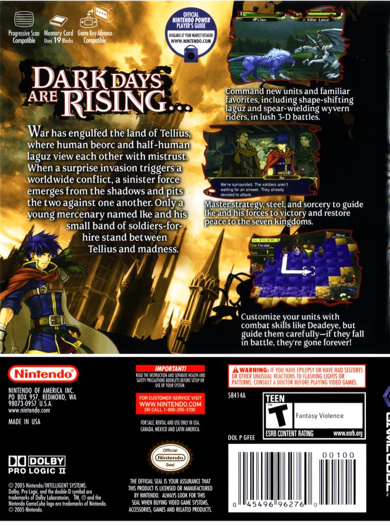 Fire Emblem Path of Radiance - Nintendo GameCube (Nintendo - 1) video game collectible [Barcode 045496394479] - Main Image 2