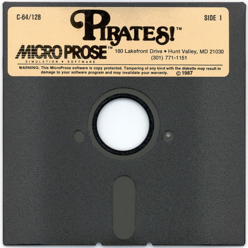 Sid Meier’s Pirates! - Commodore 64 (Micropose) video game collectible - Main Image 3