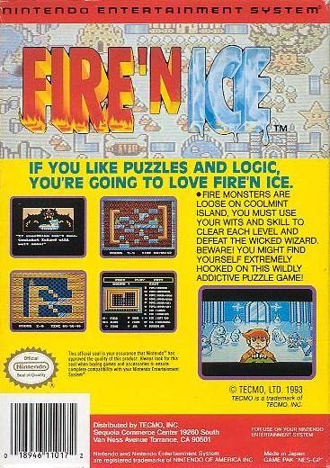 Fire ’N Ice - Nintendo Switch Online (Tecmo - 1) video game collectible - Main Image 2