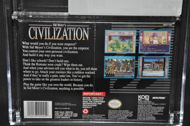 Civilization - PC (microprose) video game collectible [Barcode 787659006262] - Main Image 2