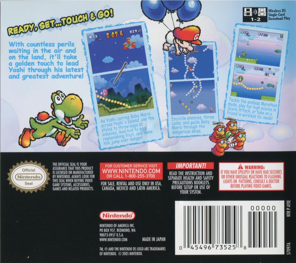 Yoshi Touch & Go - Nintendo DS (Nintendo - 1) video game collectible [Barcode 045496735258] - Main Image 2