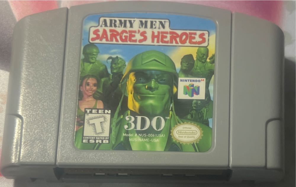 Army Men: Sarge’s Heroes - Nintendo 64 (N64) (3DO - 2) video game collectible [Barcode 790561026112] - Main Image 3