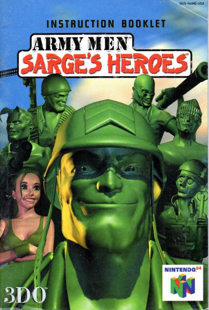 Army Men: Sarge’s Heroes - Sony PlayStation (3DO - 1) video game collectible [Barcode 790561502654] - Main Image 3
