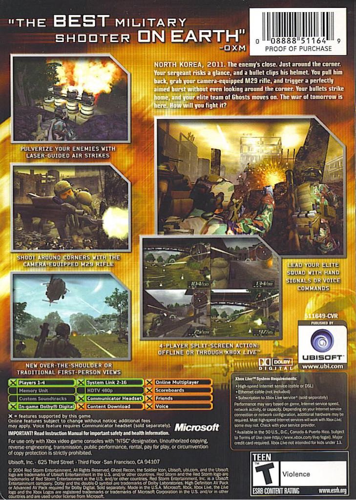 Tom Clancy’s: Ghost Recon 2 - Nintendo GameCube (Ubisoft - 1) video game collectible [Barcode 008888151647] - Main Image 2