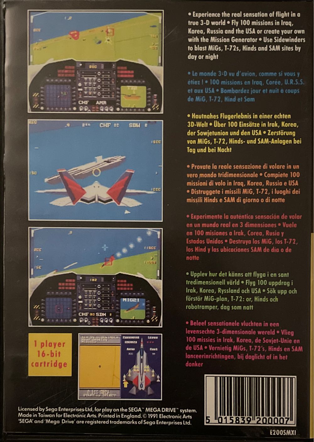 F22 Interceptor - Sega Mega Drive video game collectible - Main Image 2