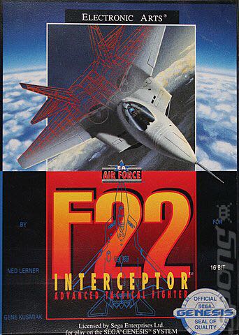 F22 Interceptor - Sega Genesis (Mega Drive) video game collectible - Main Image 1