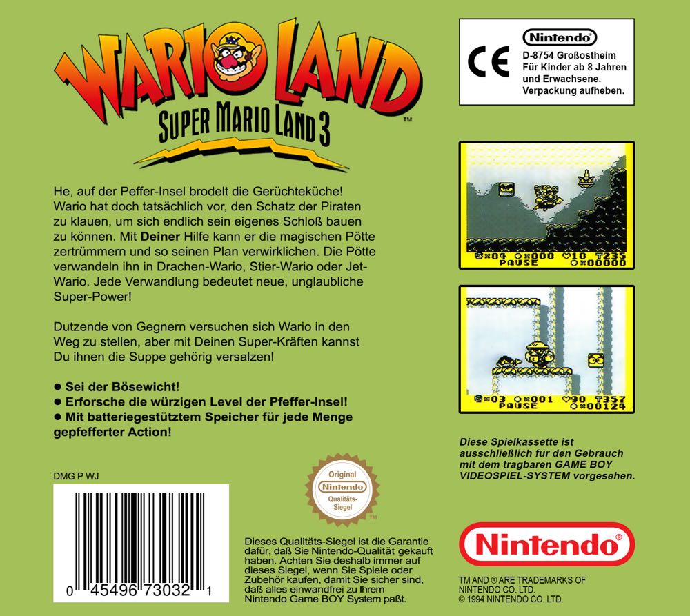 Warioland - Nintendo Game Boy (Nintendo - 1) video game collectible - Main Image 2