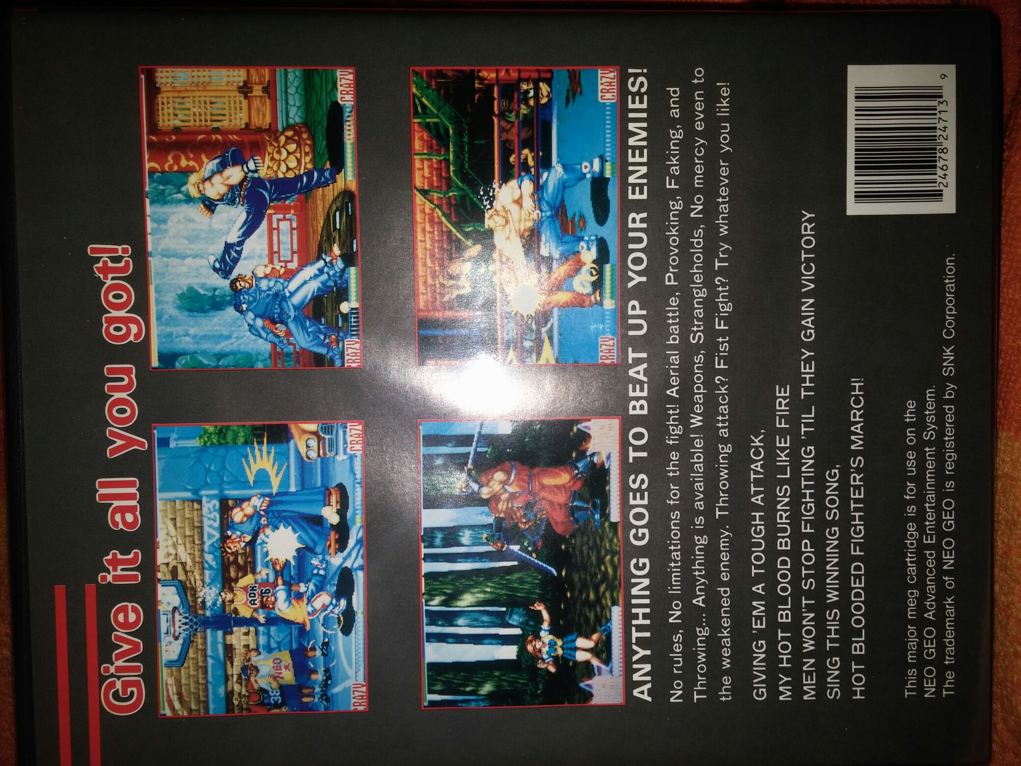 Aggressors Of Dark Kombat - SNK Neo Geo (SNK Corporation of America - 2) video game collectible - Main Image 2