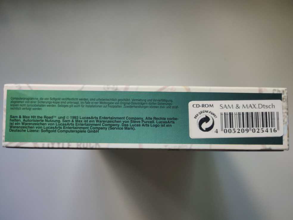 Sam & Max: Hit The Road - PC (LucasArts) video game collectible [Barcode 4005209025416] - Main Image 4