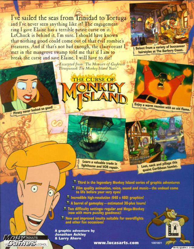 Curse Of Monkey Island - Valve Steam (LucasArts - 1) video game collectible [Barcode 023272108816] - Main Image 2