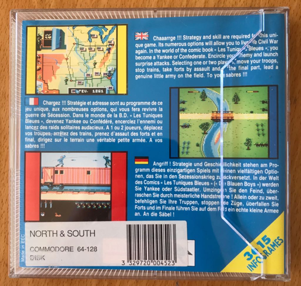 North & South - Commodore 64 (Infogrames) video game collectible [Barcode 3329720004523] - Main Image 2
