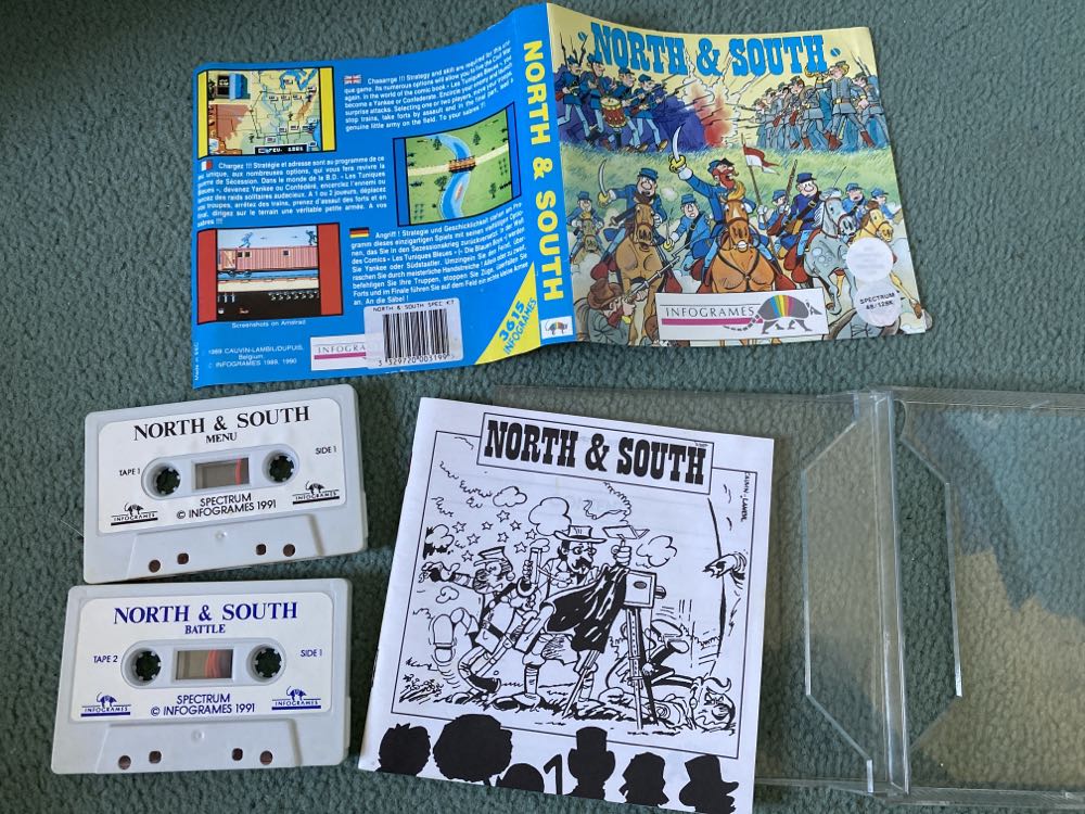 North & South - Commodore 64 (Infogrames) video game collectible [Barcode 3329720004523] - Main Image 3