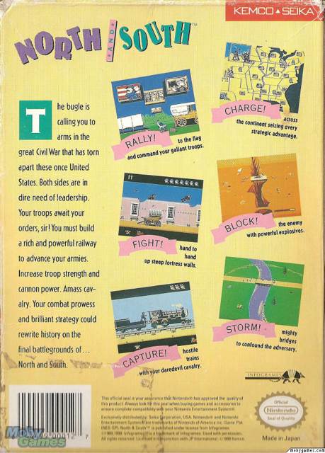 North & South - Nintendo Entertainment System (NES) video game collectible - Main Image 2