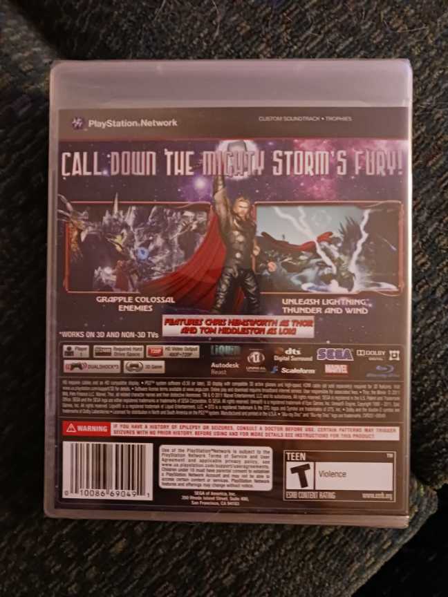 Thor: God of Thunder - Sony PlayStation 3 (PS3) (Sega - 1 Players) video game collectible [Barcode 010086690491] - Main Image 3