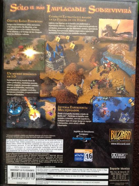 Warcraft III: Reign of Chaos - PC (Activision Blizzard - 1-8) video game collectible [Barcode 020626716482] - Main Image 2