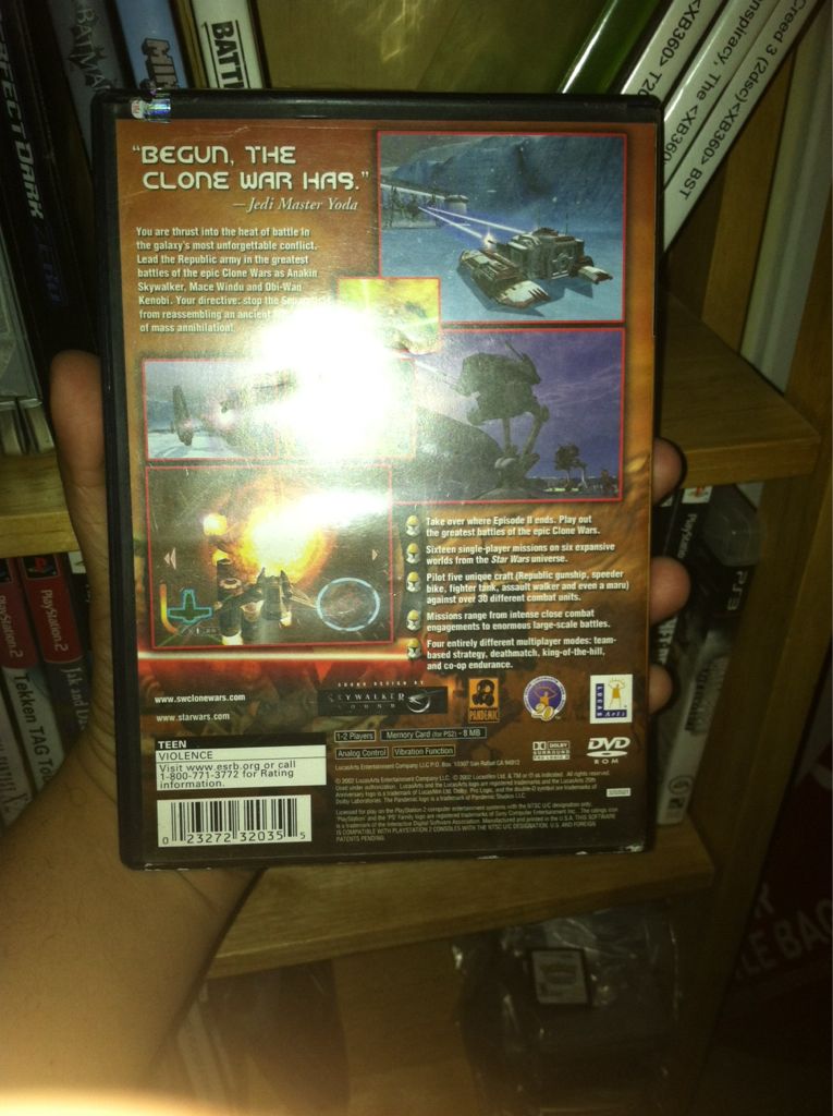 Starwars The Clone Wars - Sony PlayStation 2 (PS2) (Lucas Arts - 2) video game collectible - Main Image 2