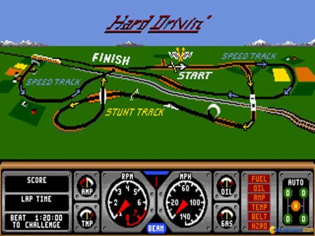 Hard Drivin’ - Sega Mega Drive (Tengen - 1) video game collectible [Barcode 5022231220465] - Main Image 4