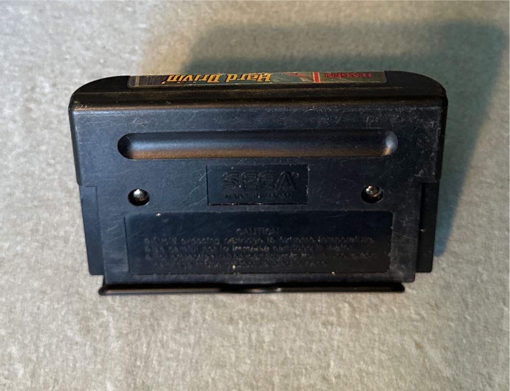 Hard Drivin’  [bad Label] - Sega Genesis (Mega Drive) video game collectible - Main Image 2