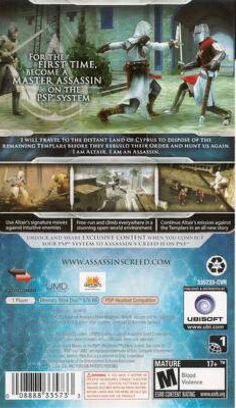 Assassin’s Creed Bloodlines - Sony PlayStation Portable (PSP) (Ubisoft) video game collectible - Main Image 2