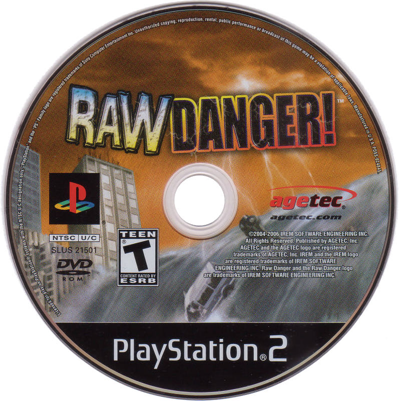 Raw Danger! - Sony PlayStation 2 (PS2) (Agetec - 1) video game collectible [Barcode 093992092504] - Main Image 4