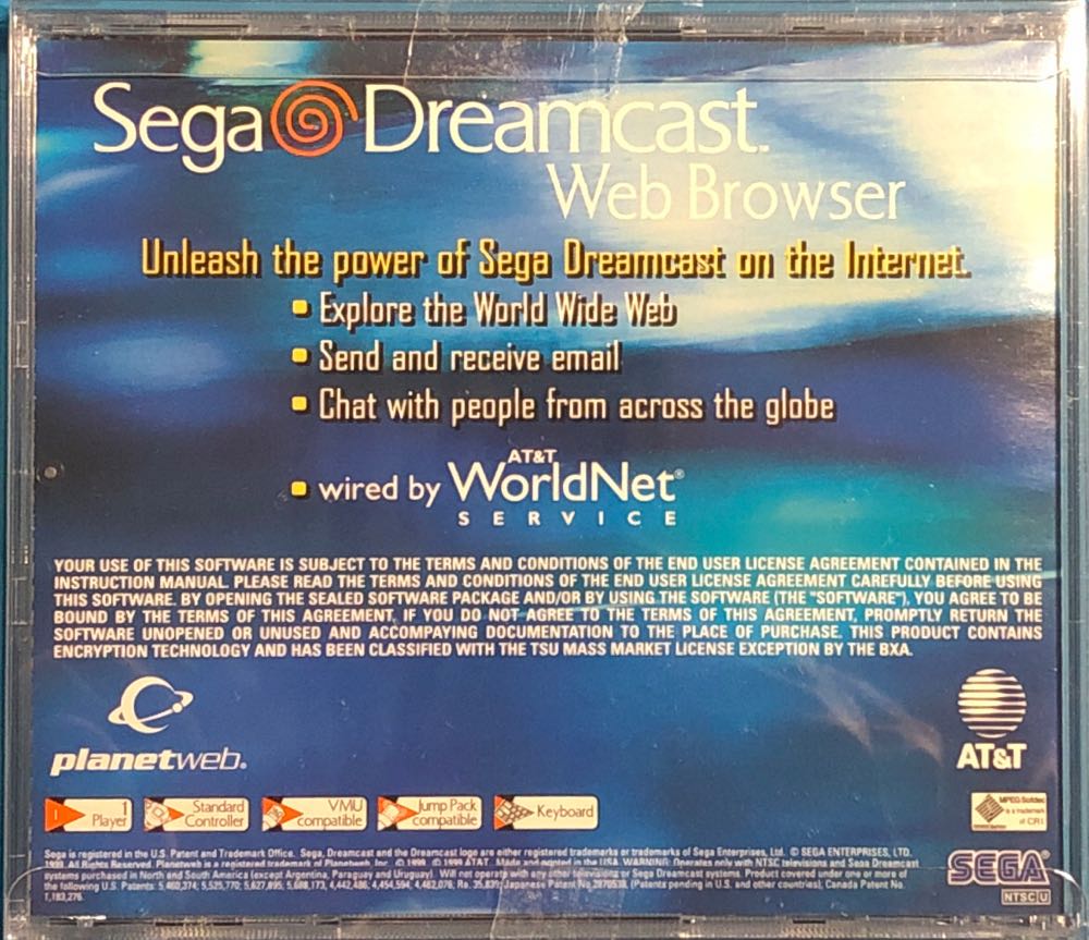 Sega Dreamcast Web Browser - Sega Dreamcast (SEGA USA) video game collectible - Main Image 2
