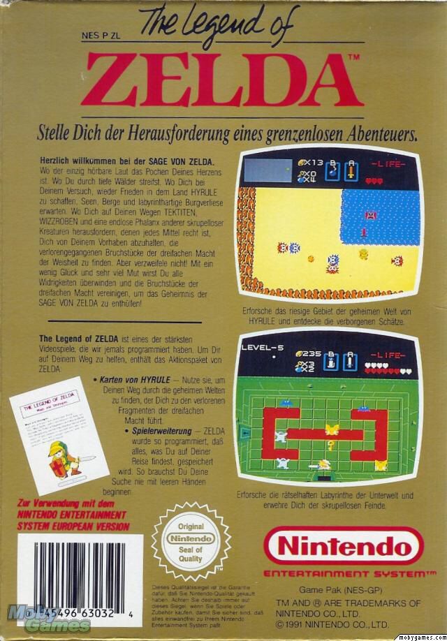 Legend Of Zelda - Nintendo Entertainment System (NES) video game collectible - Main Image 2