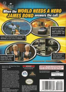 007: Agent Under Fire - Nintendo GameCube (Electronic Arts - 4) video game collectible [Barcode 014633144369] - Main Image 2