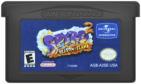 Spyro 2: Season Of Flame - Nintendo Game Boy Advance (GBA) (Universal Interactive - 1) video game collectible [Barcode 020626714938] - Main Image 3