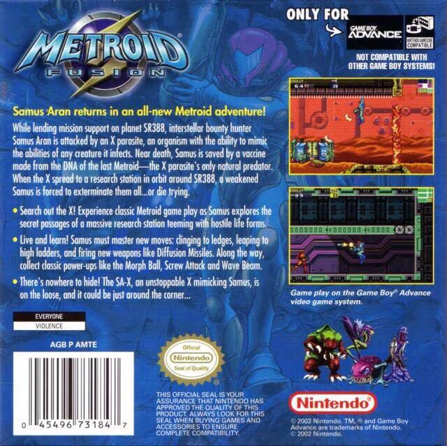 Metroid: Fusion - Nintendo Game Boy Advance (GBA) (Nintendo - 1) video game collectible - Main Image 2
