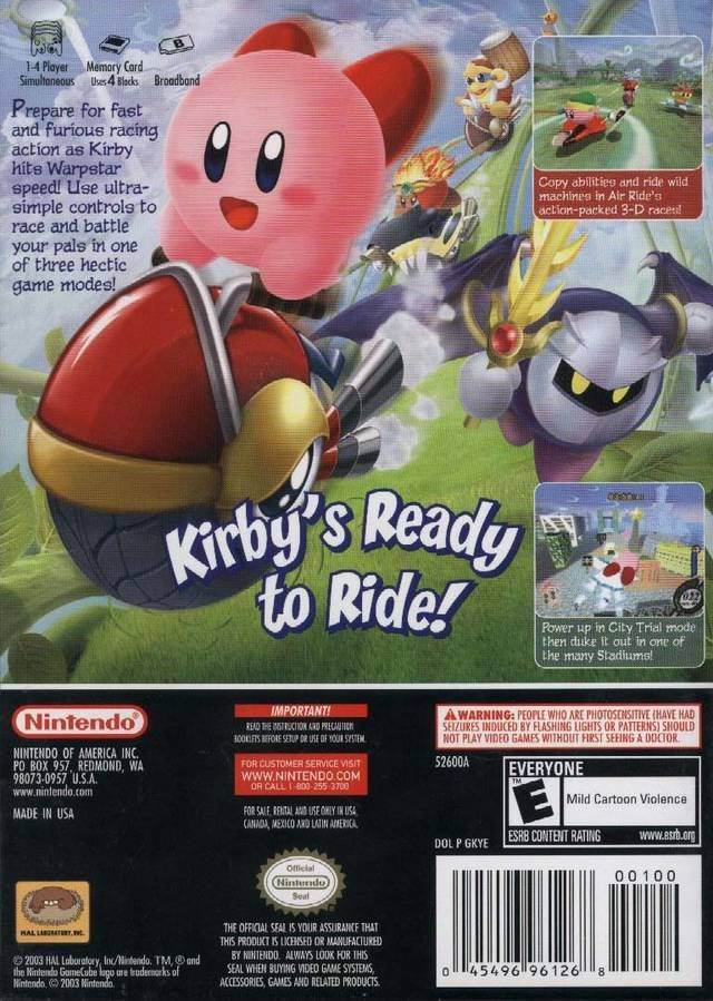 Kirby Air Ride - Nintendo GameCube (Nintendo - 2) video game collectible [Barcode 045496961268] - Main Image 2