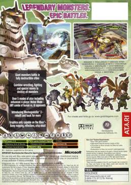 Godzilla: Destroy all Monsters Melee - Microsoft Xbox (Atari - 1-2) video game collectible - Main Image 2