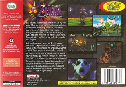 The Legend of Zelda: Majora’s Mask - Nintendo 64 (N64) (Nintendo - 1) video game collectible - Main Image 2