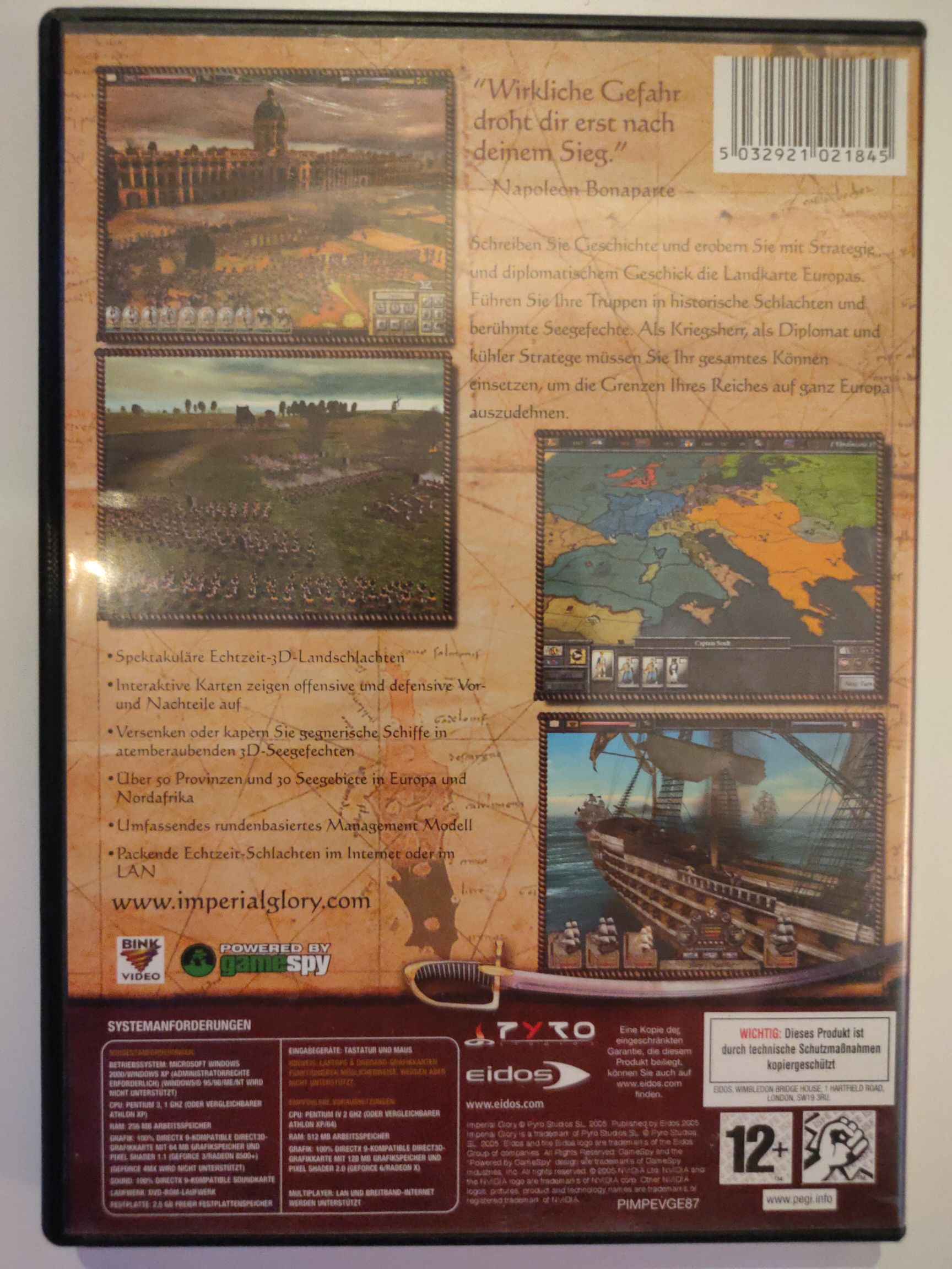 Imperial Glory - PC video game collectible [Barcode 5032921021845] - Main Image 2