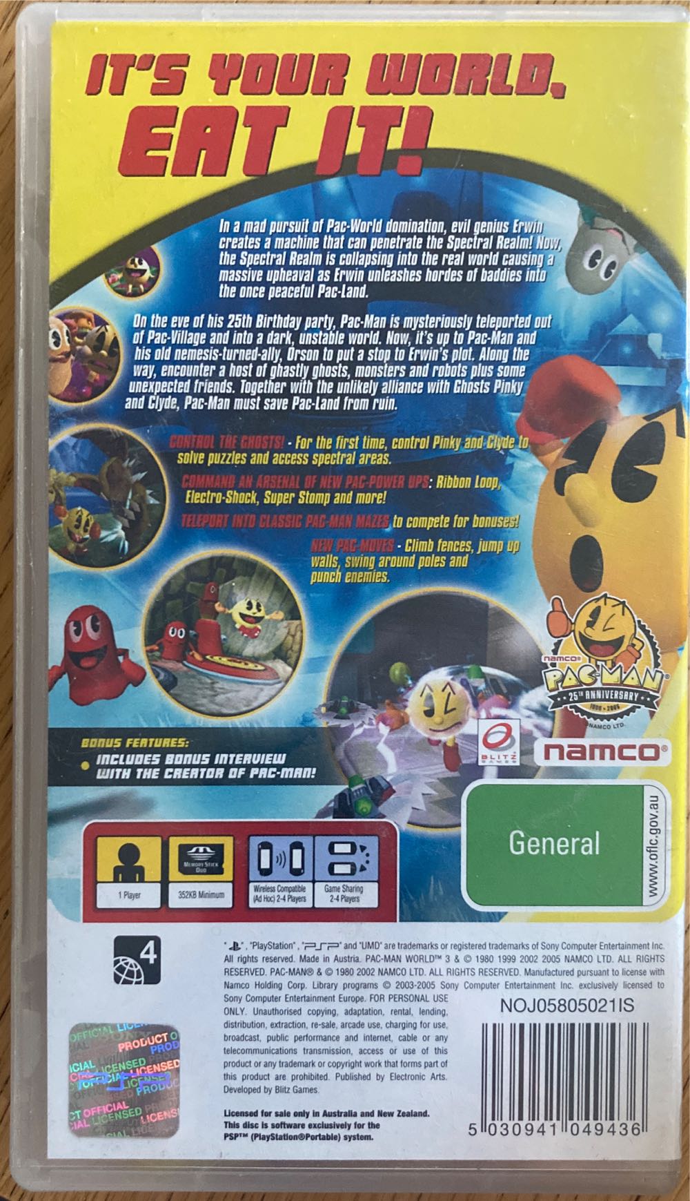 Pac-Man World 3 - Sony PlayStation Portable (PSP) video game collectible [Barcode 5030941049436] - Main Image 2