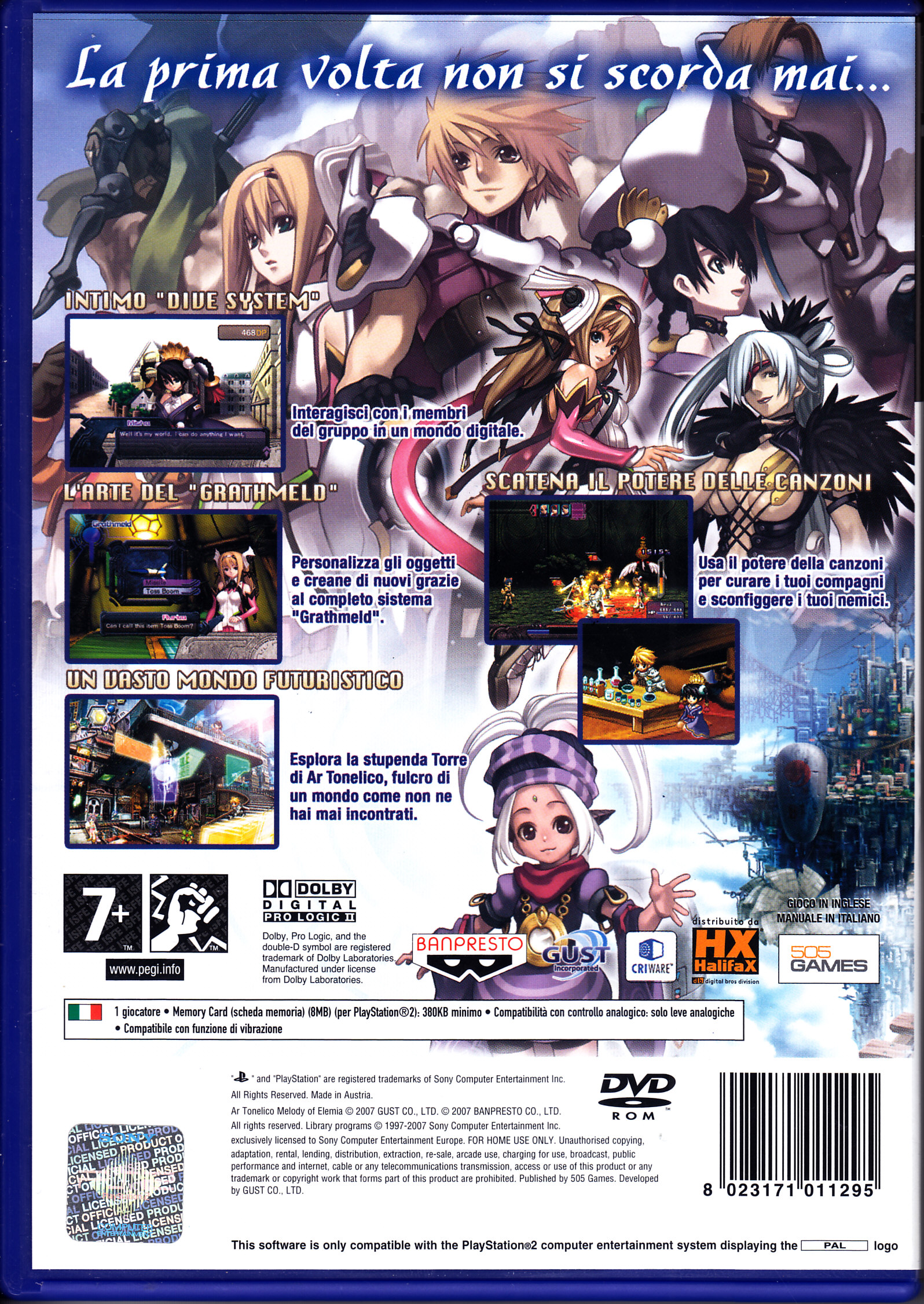 Ar Tonelico: Melody Of Elemia - Sony PlayStation 2 (PS2) (505 Games) video game collectible [Barcode 8023171011295] - Main Image 2