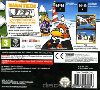 Club Penguin: Elite Penguin Force - Herbert’s Revenge - Nintendo DS (Disney Interactive Studios - 1-2) video game collectible [Barcode 8717418259617] - Main Image 2