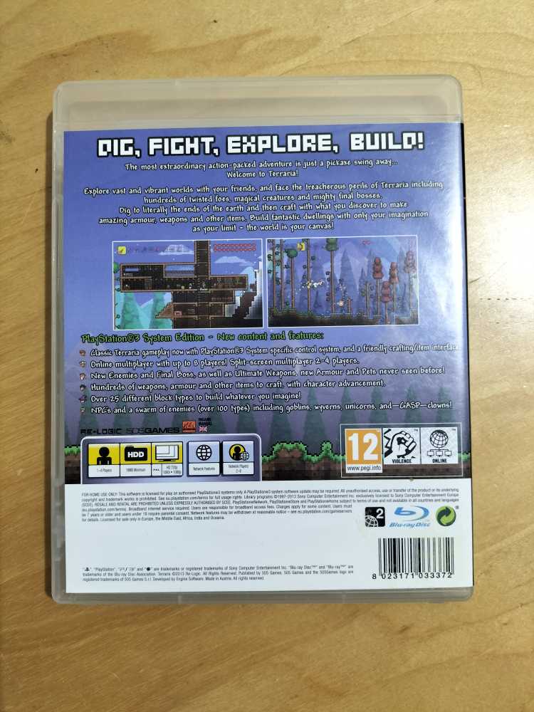 Terraria - Sony PlayStation 3 (PS3) (505 Games - 4) video game collectible [Barcode 8023171033372] - Main Image 2