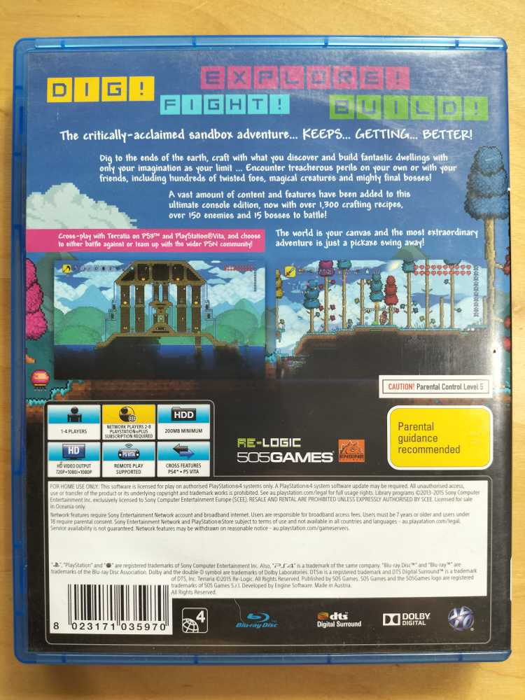 Terraria - Sony PlayStation 4 (PS4) video game collectible [Barcode 8023171035970] - Main Image 2