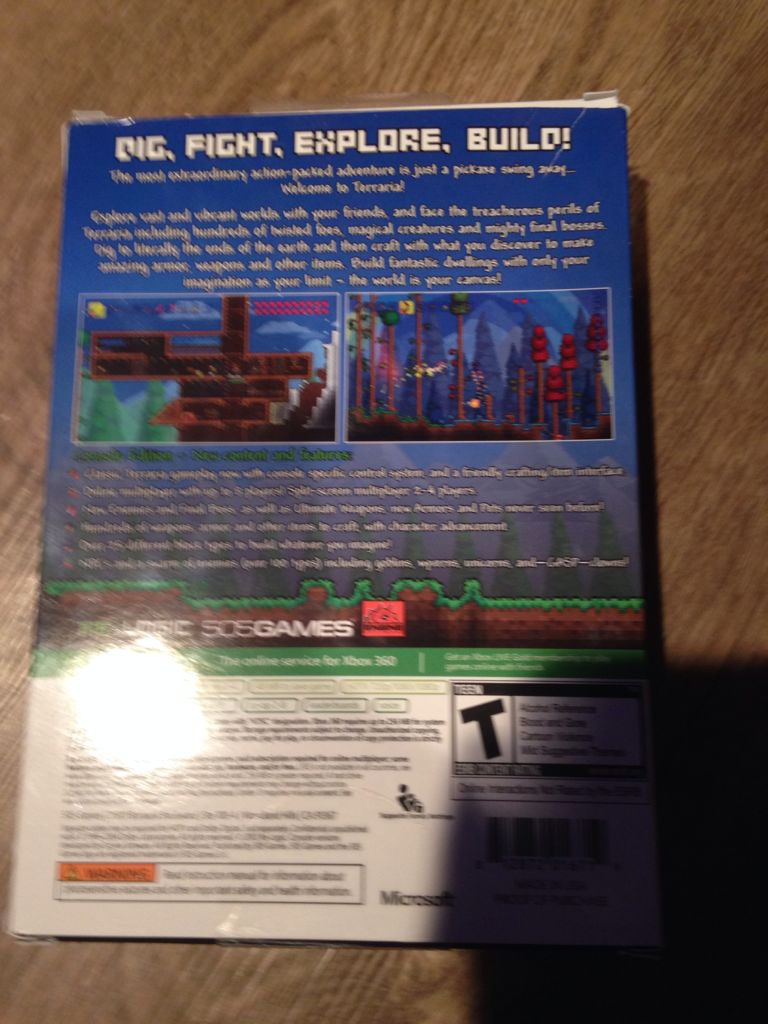 Terraria - Microsoft Xbox 360 (Microsoft - 4) video game collectible [Barcode 812872016719] - Main Image 2