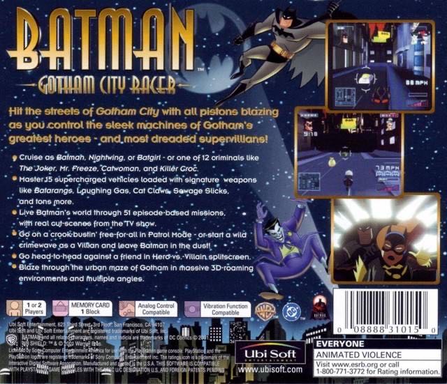 Batman: Gotham City Racer - Sony PlayStation (2) video game collectible [Barcode 32671940] - Main Image 2