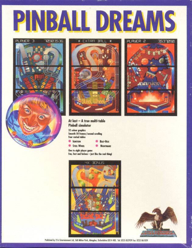 Pinball Dreams - Commodore Amiga video game collectible - Main Image 2